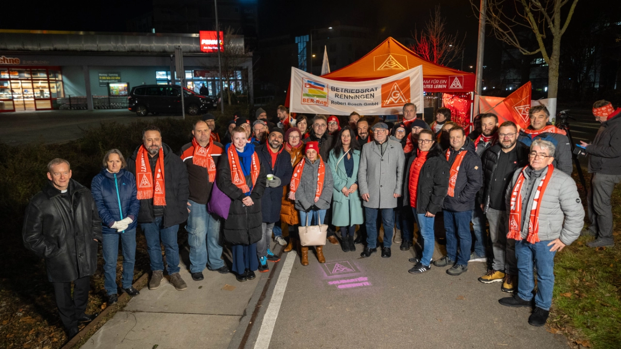 "Zukunftsschicht" Bosch Feuerbach - Pressegespräch
