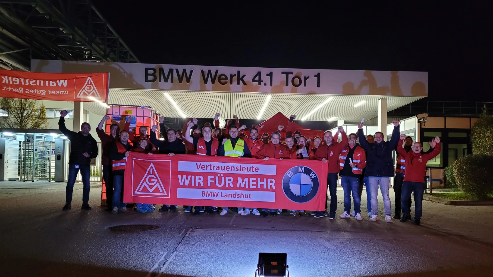 Metall&Elektro Tarifrunde Countdownaktion BMW Landshut