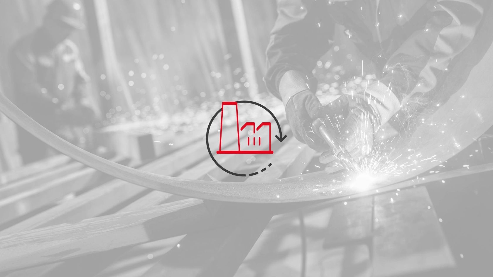 Icon zur Bundestagswahl zum Thema Zukunft der Industrie.