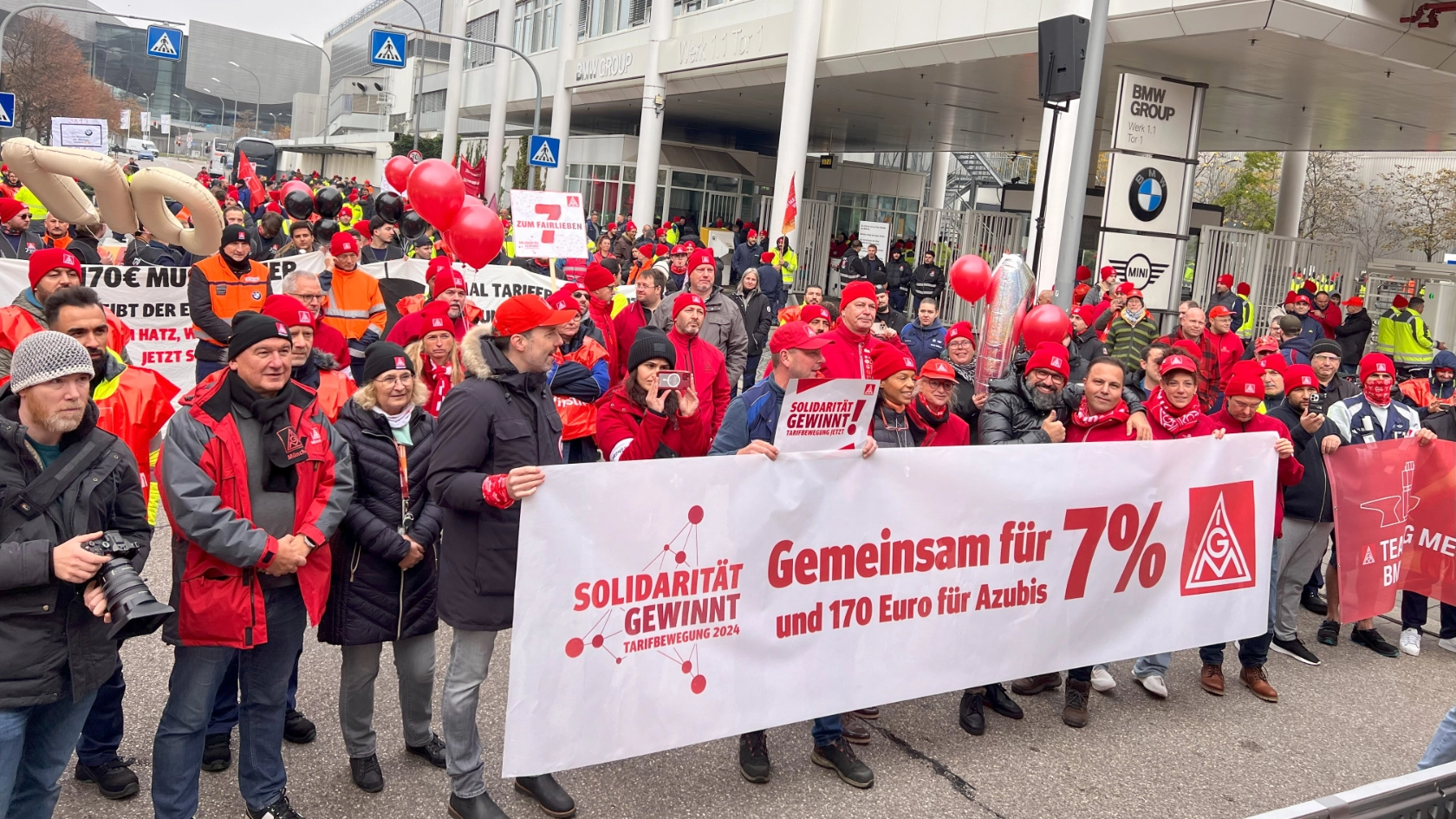 Warnstreik BMW München