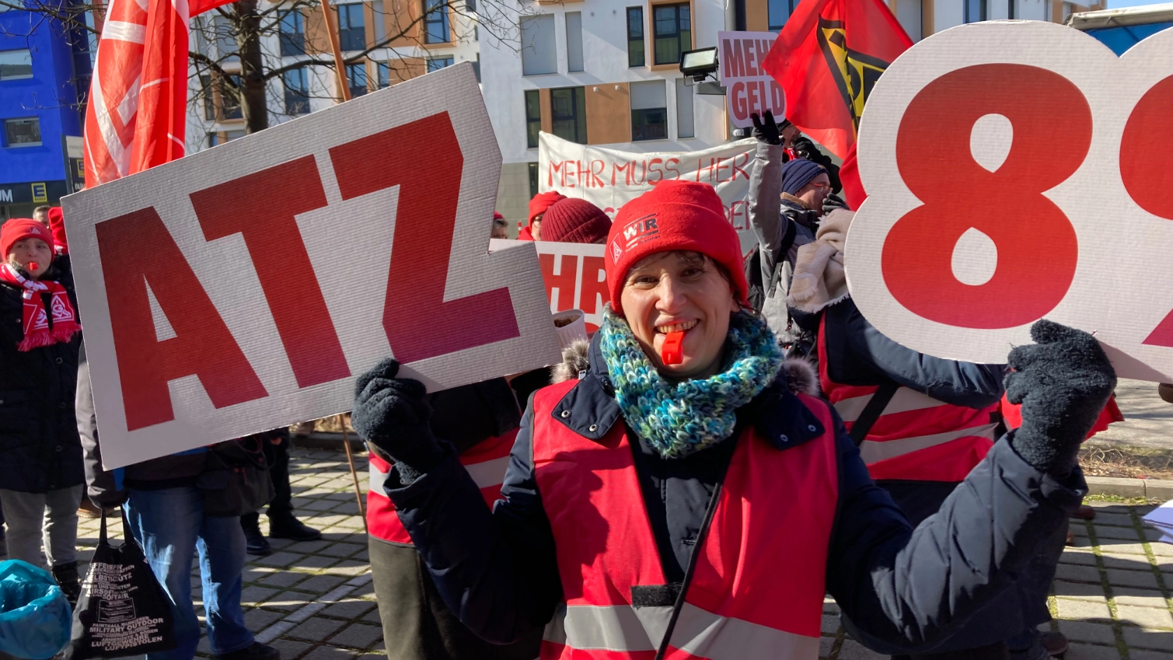 Tarifrunde Textil- und Bekleidungsindustrie: Kundgebung und Demonstration zur 2. Verhandlung in Ingolstadt
