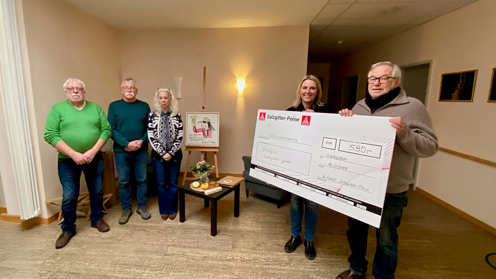 Spendenübergabe Senior*innen Hospiz SZ-Bad