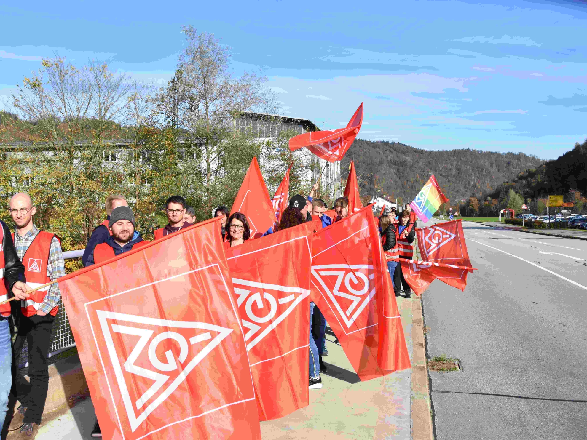 Warnstreik Metall&Elektro Tarifrunde 2022 Sumida Obernzell
