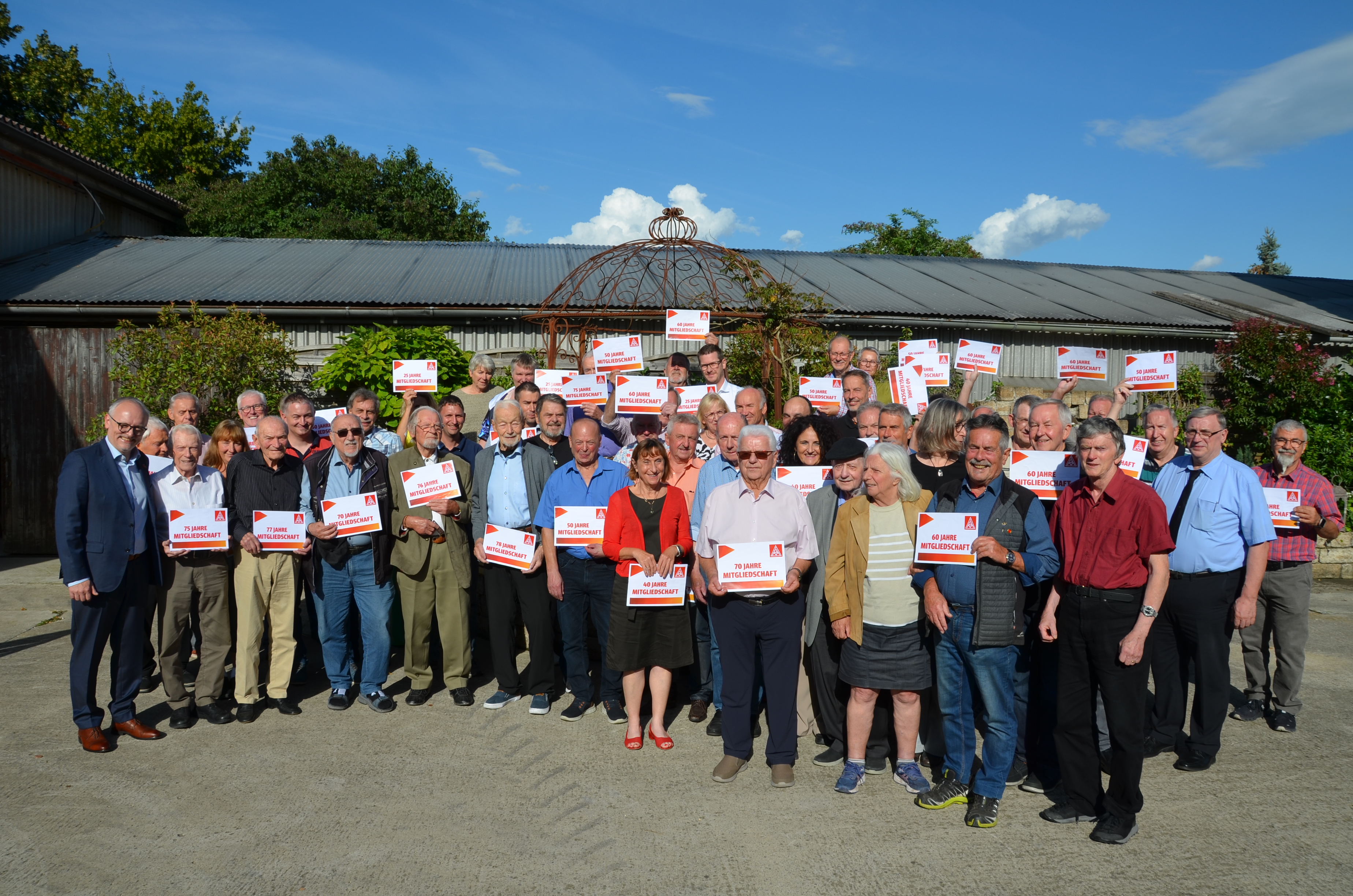 Die Jubilare 2025 der Jubilarfeier IG Metall Ludwigsburg und Waiblingen 